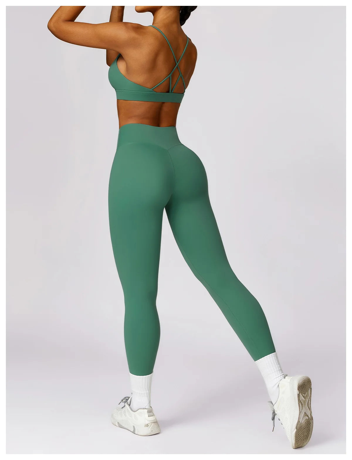 YogaFit Duo: High-Waist Crop & Leggings set