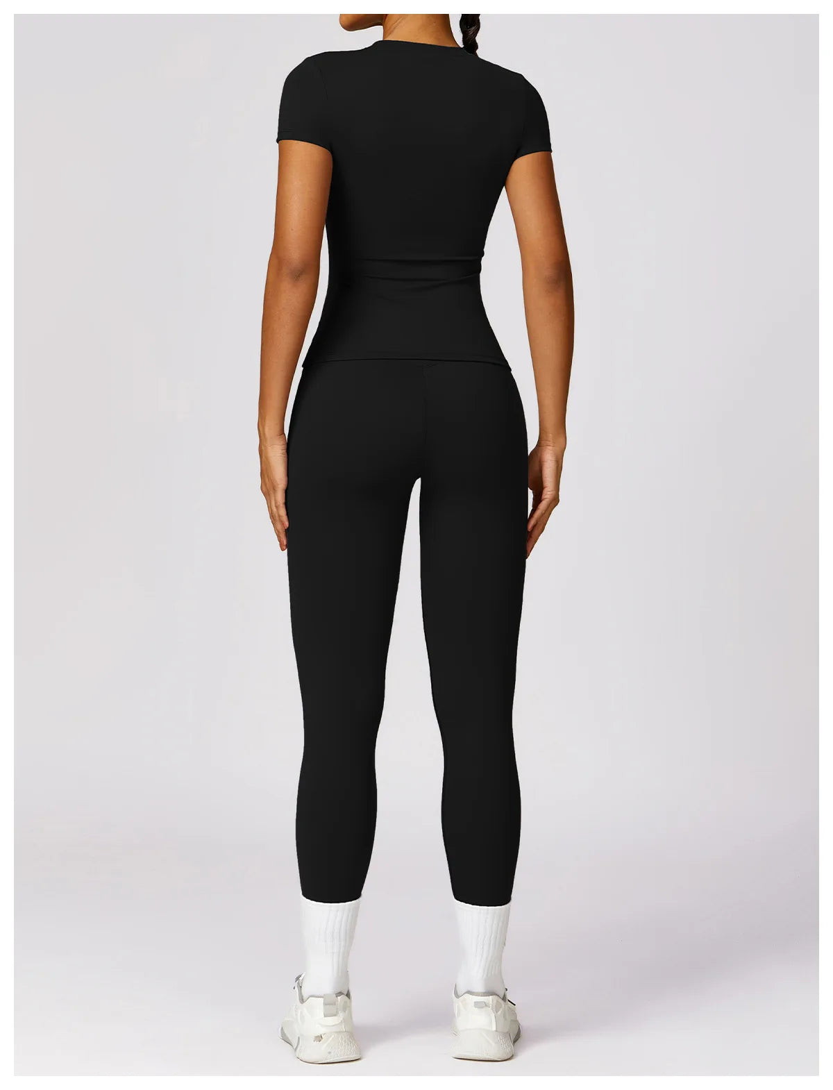 YogaFit Duo: High-Waist Crop & Leggings set