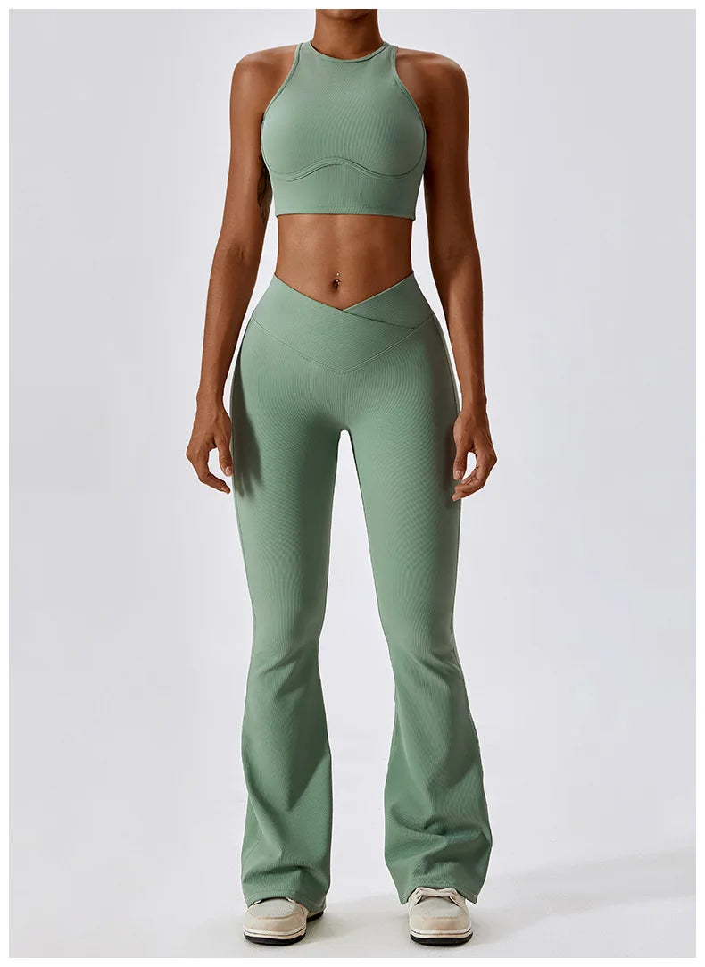 YogaFit: High Waist Flare Legging