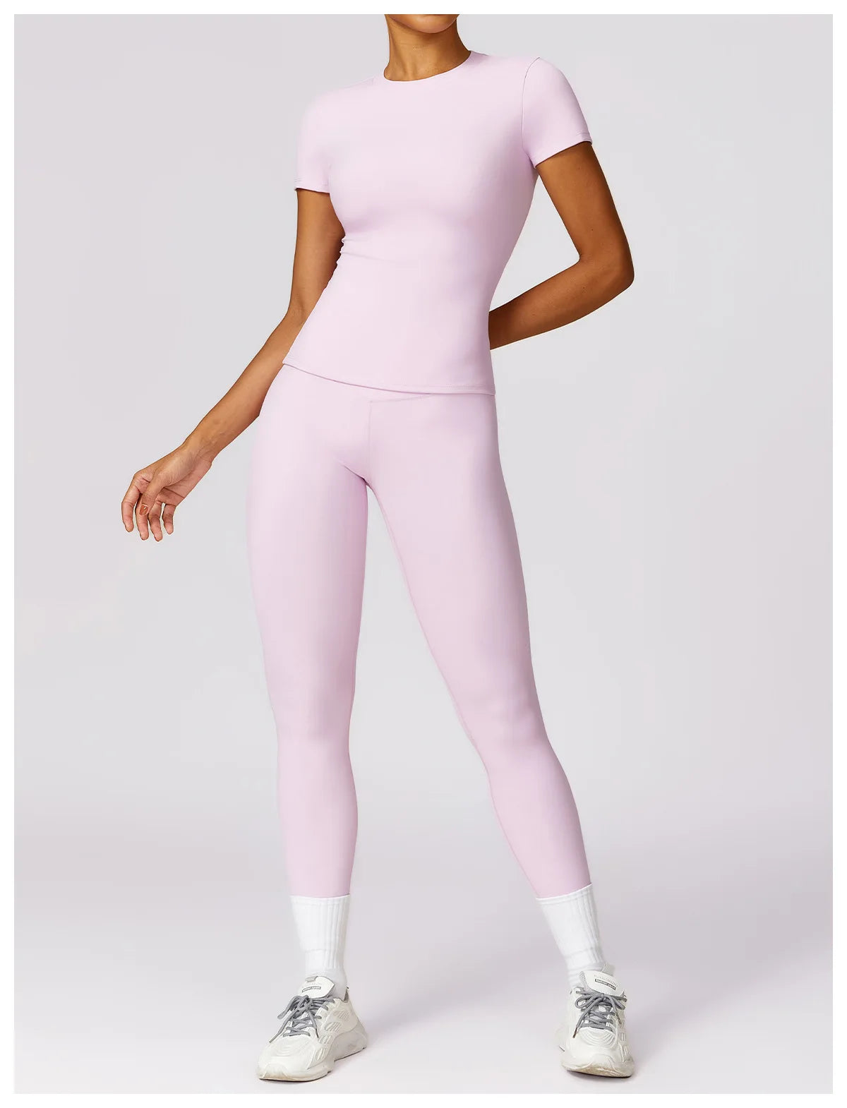 YogaFit Duo: High-Waist Crop & Leggings set