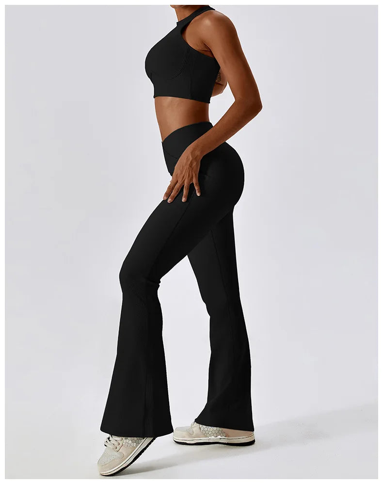 YogaFit: High Waist Flare Legging