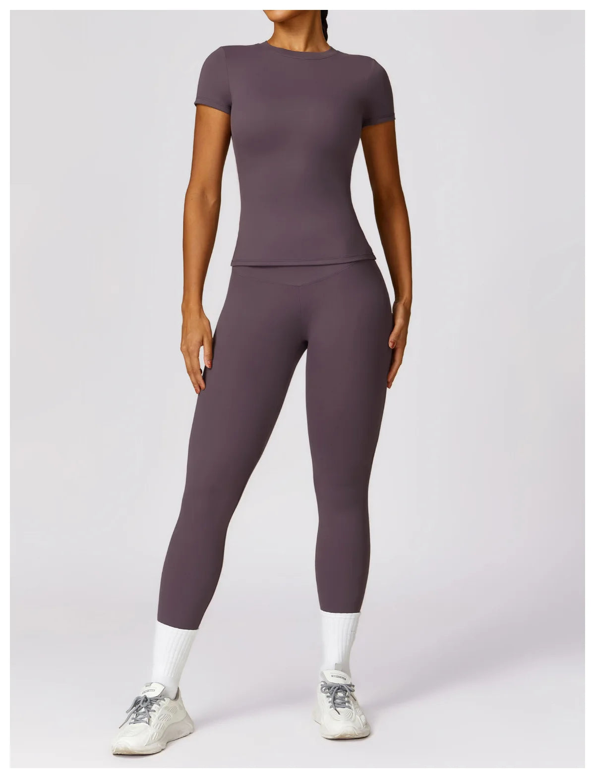 YogaFit Duo: High-Waist Crop & Leggings set