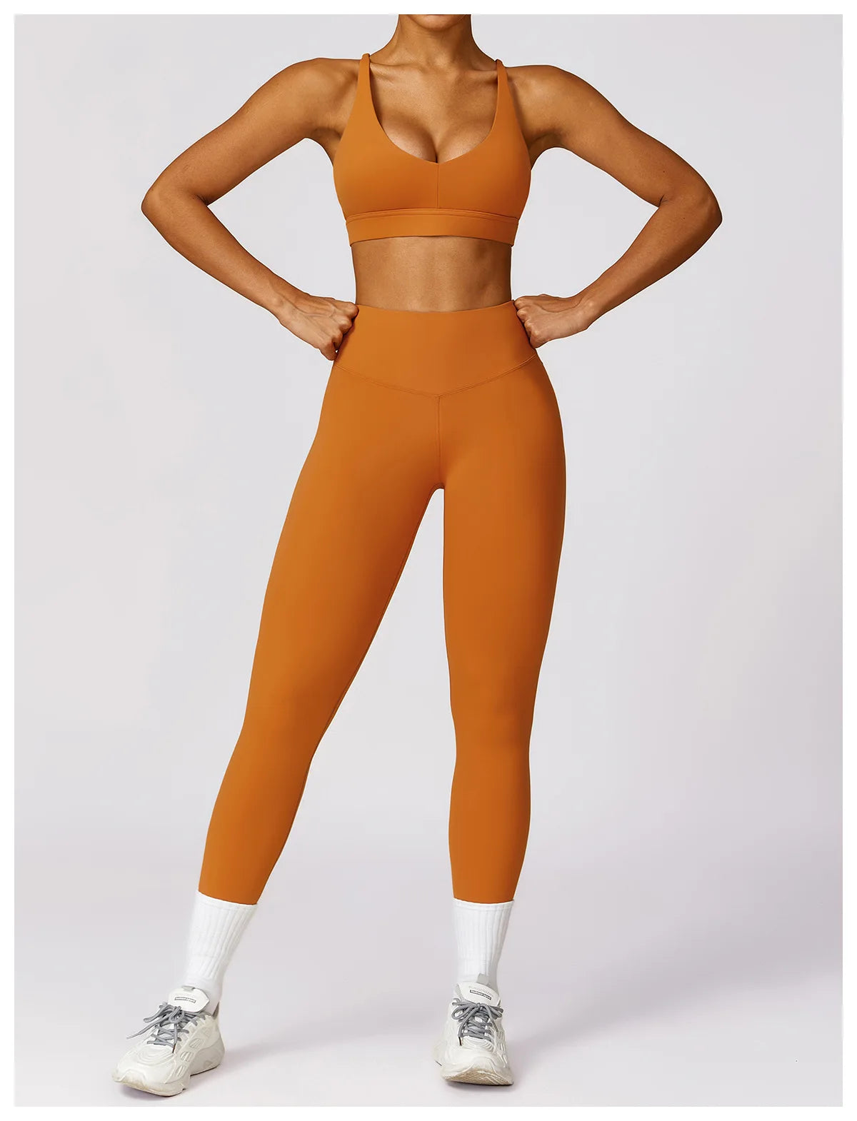 YogaFit Duo: High-Waist Crop & Leggings set