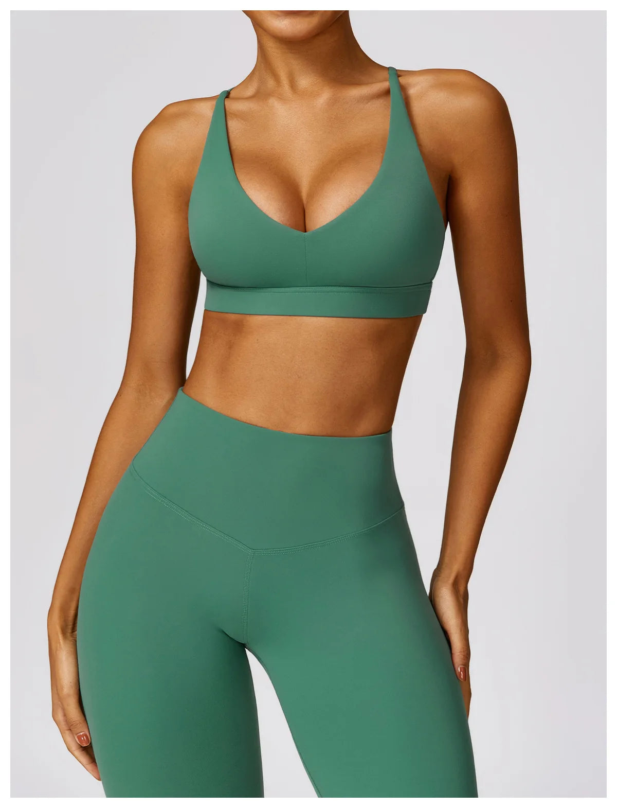 YogaFit Duo: High-Waist Crop & Leggings set