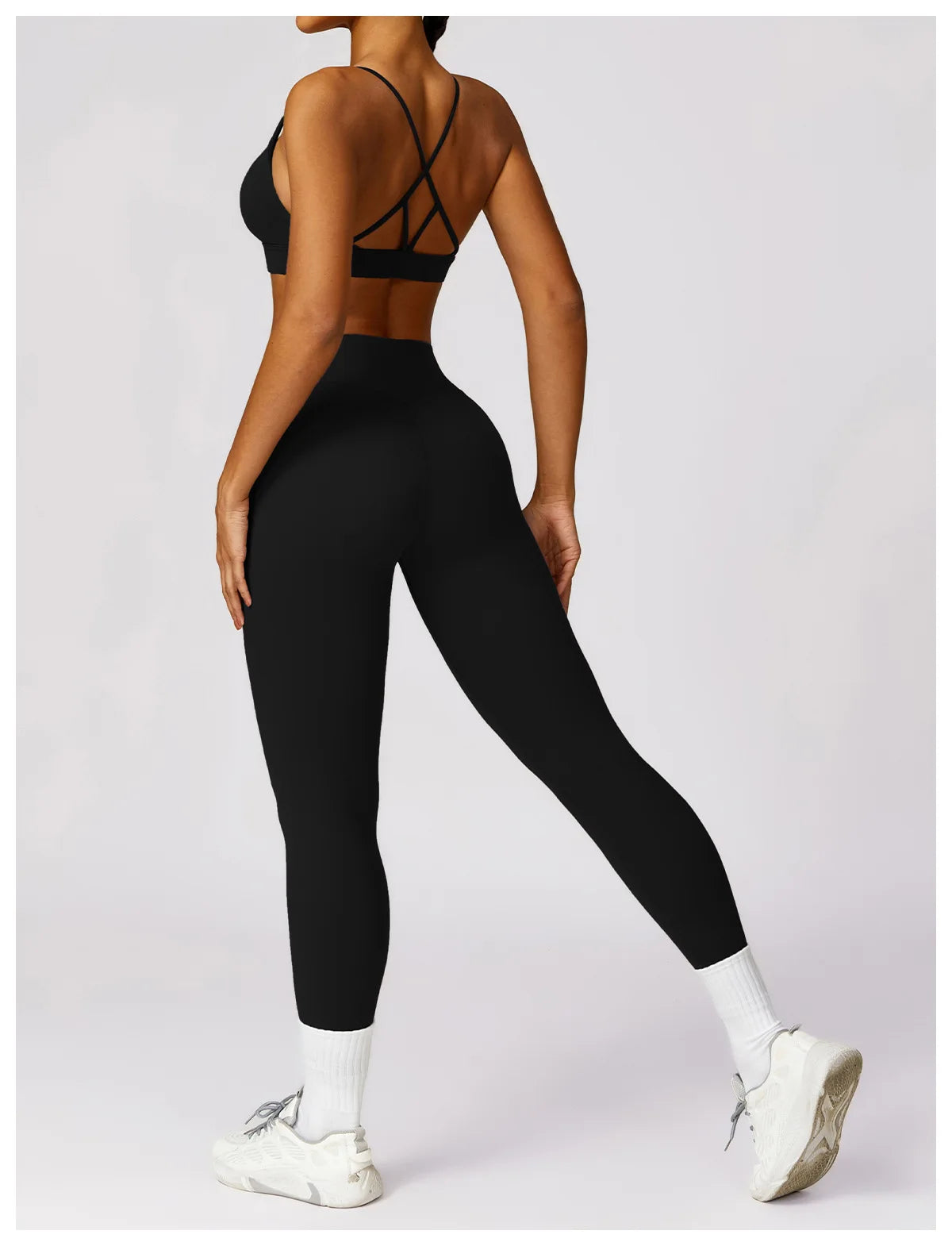 YogaFit Duo: High-Waist Crop & Leggings set