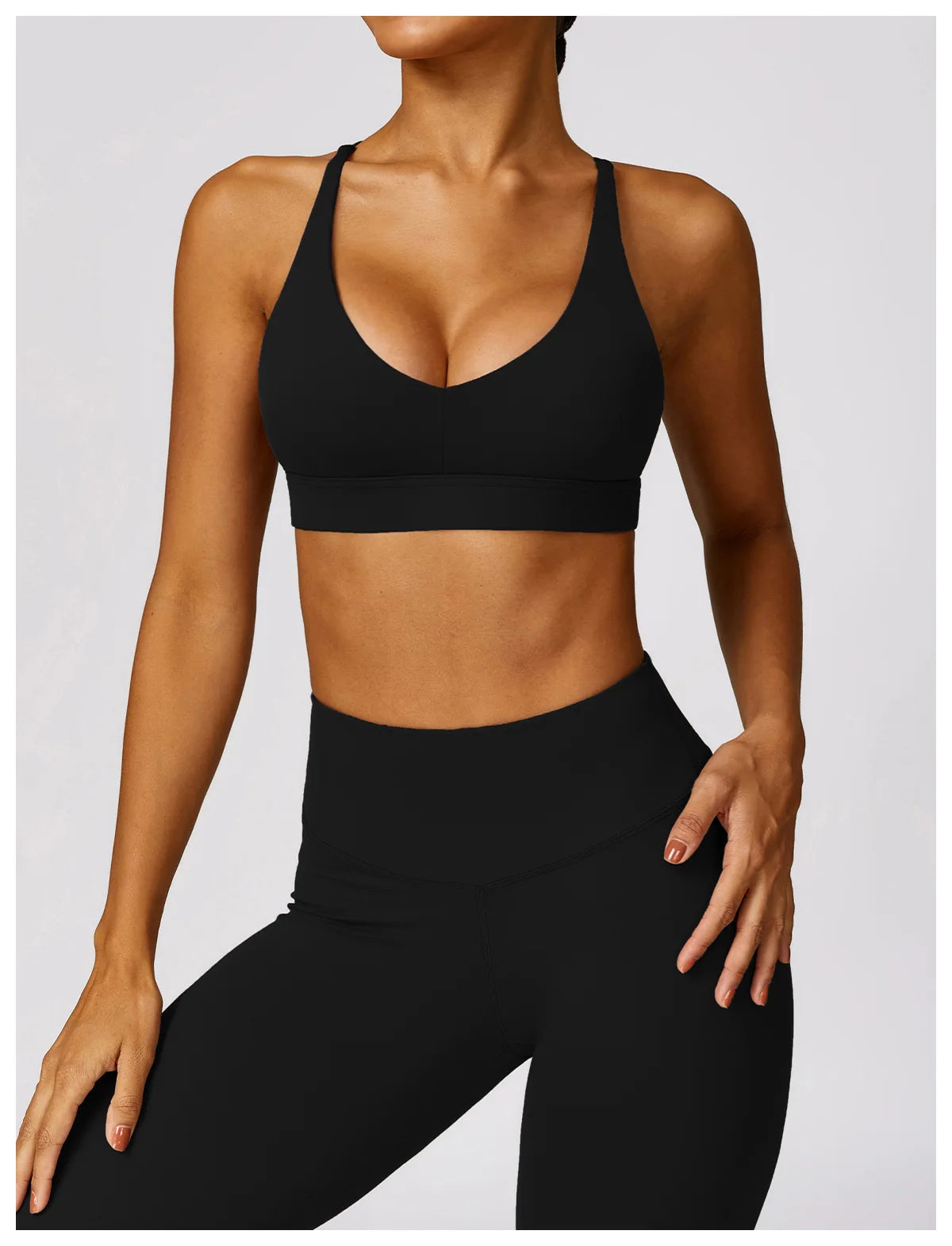 YogaFit Duo: High-Waist Crop & Leggings set