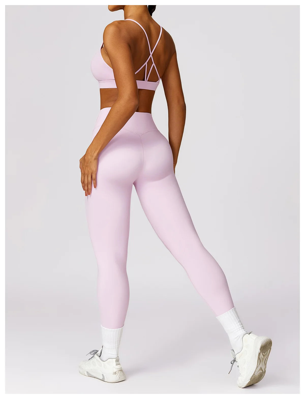 YogaFit Duo: High-Waist Crop & Leggings set