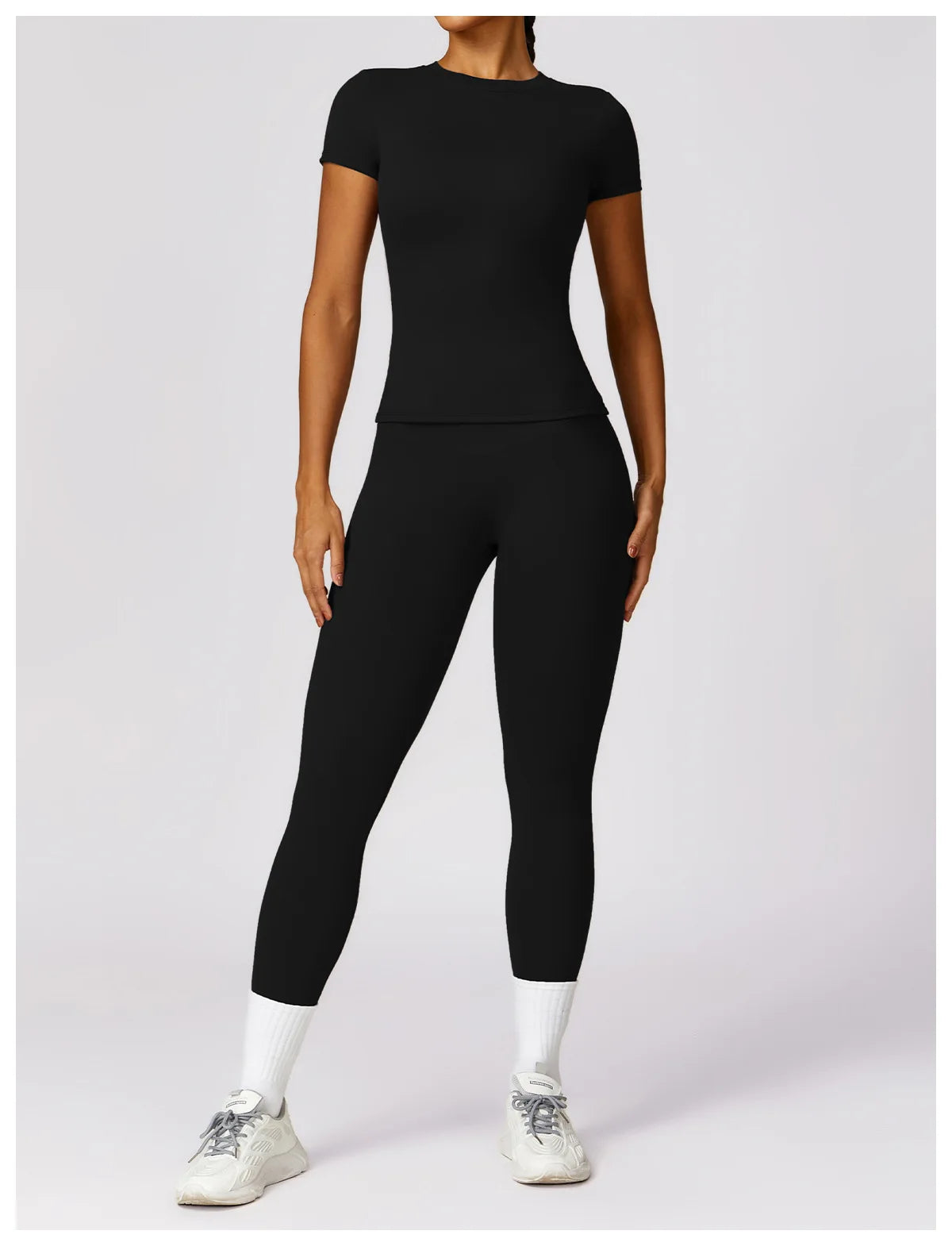 YogaFit Duo: High-Waist Crop & Leggings set