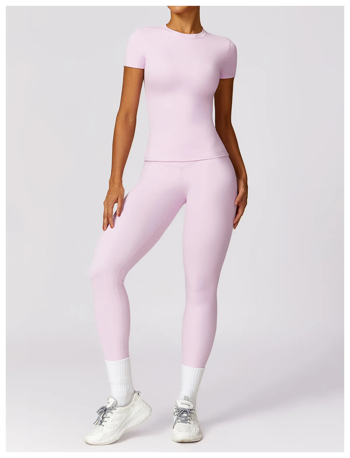 YogaFit Duo: High-Waist Crop & Leggings set