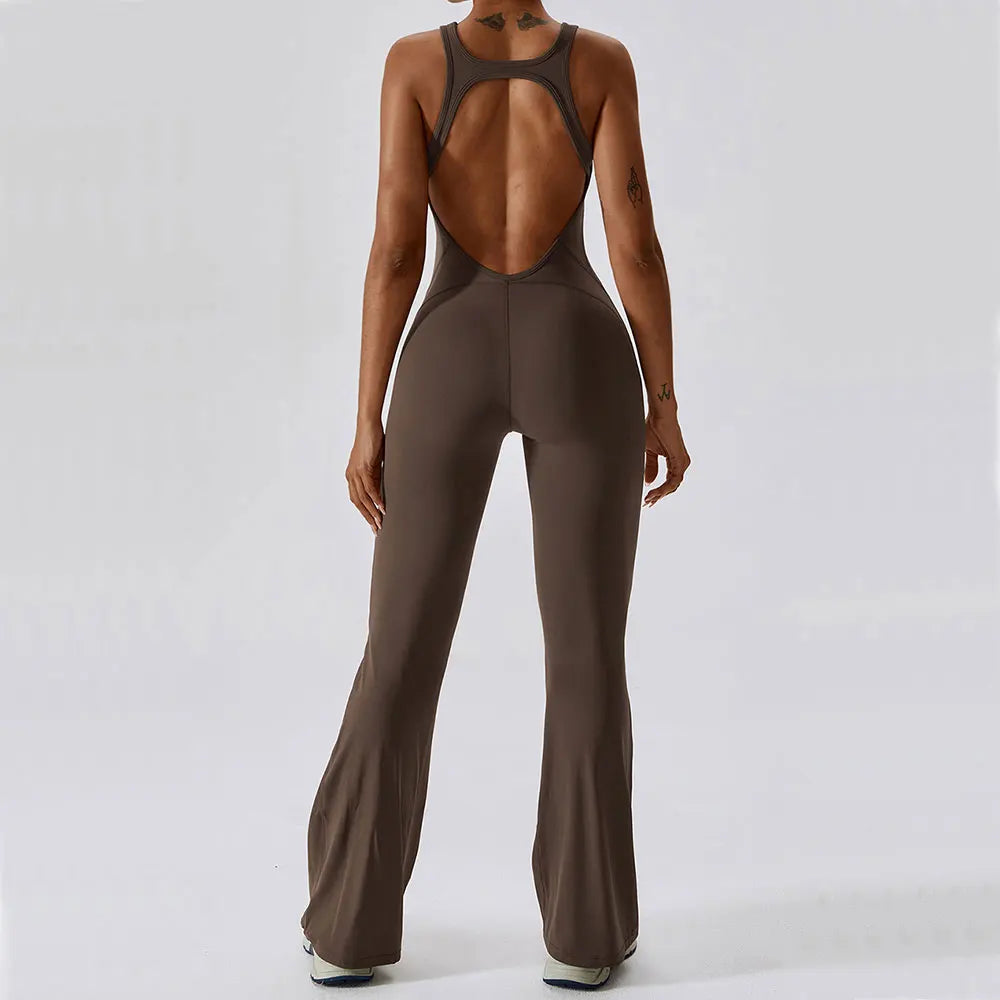 YogaFit: Solid Sculpt One-Piece Jumpsuit